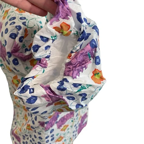 OLIPHANT Floral Patterned Puff Sleeve Blouse NWOT - Picture 5 of 14